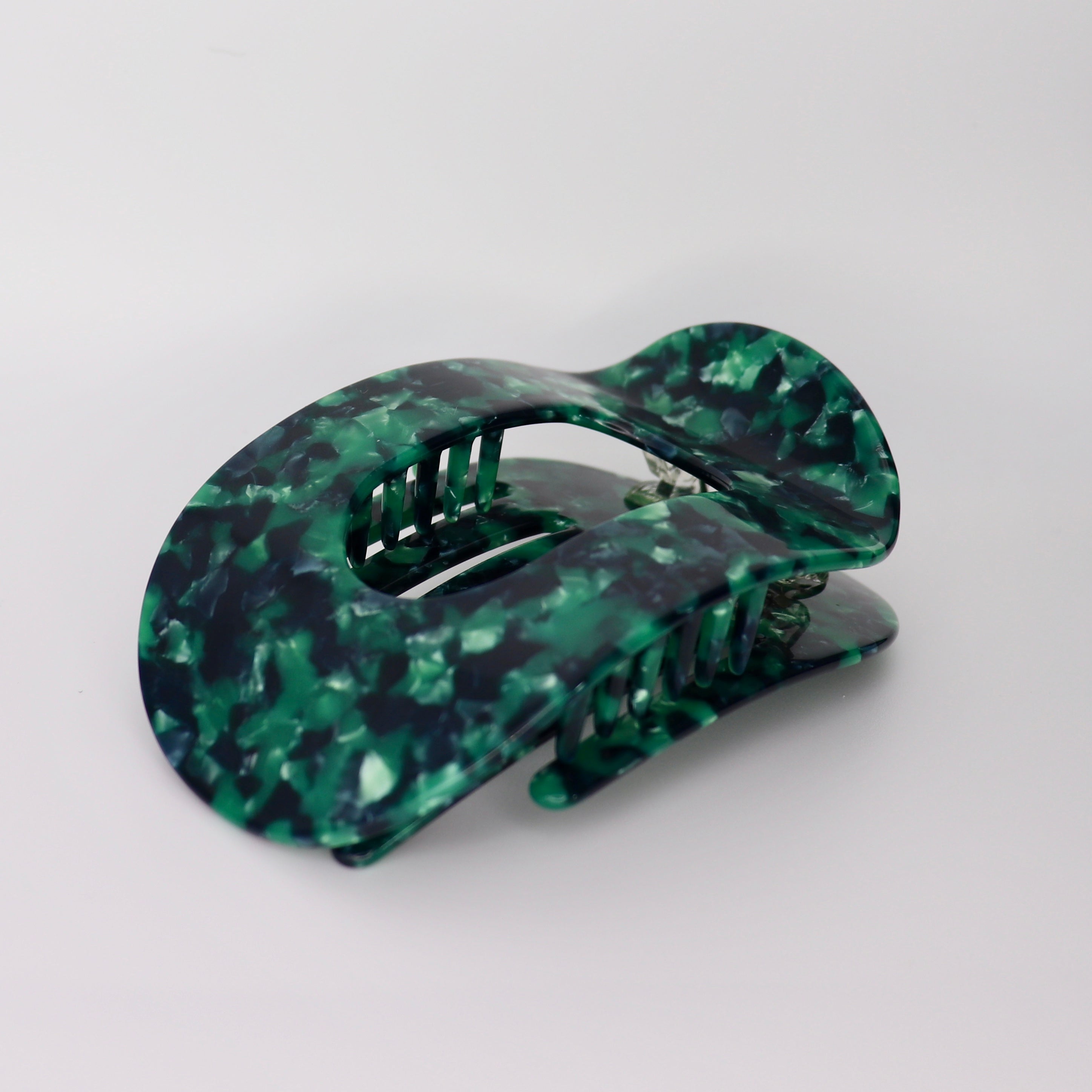 Bellagrip Flat Claw Clip in Multi Green