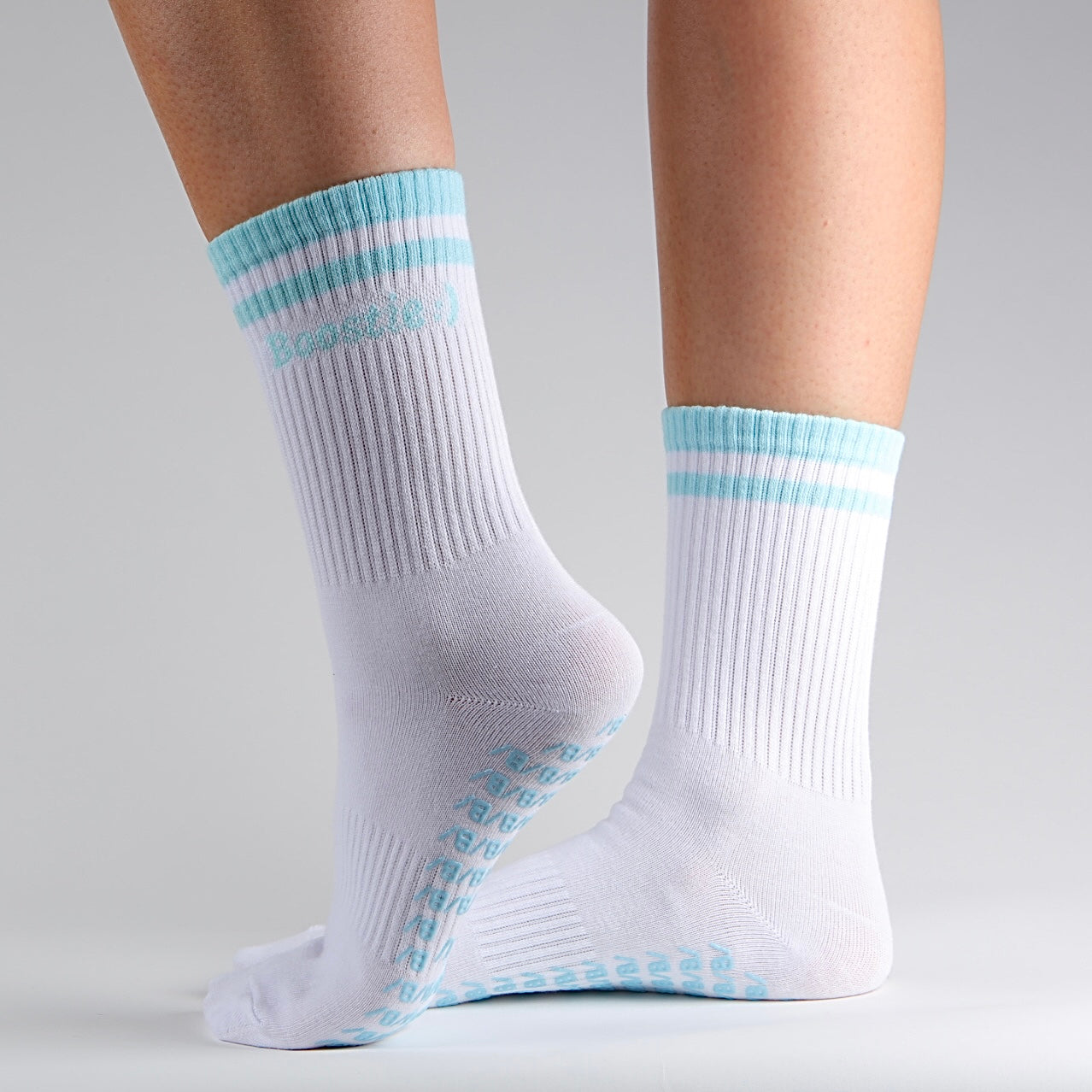 Boostie :) Sock in White & Boost Blue