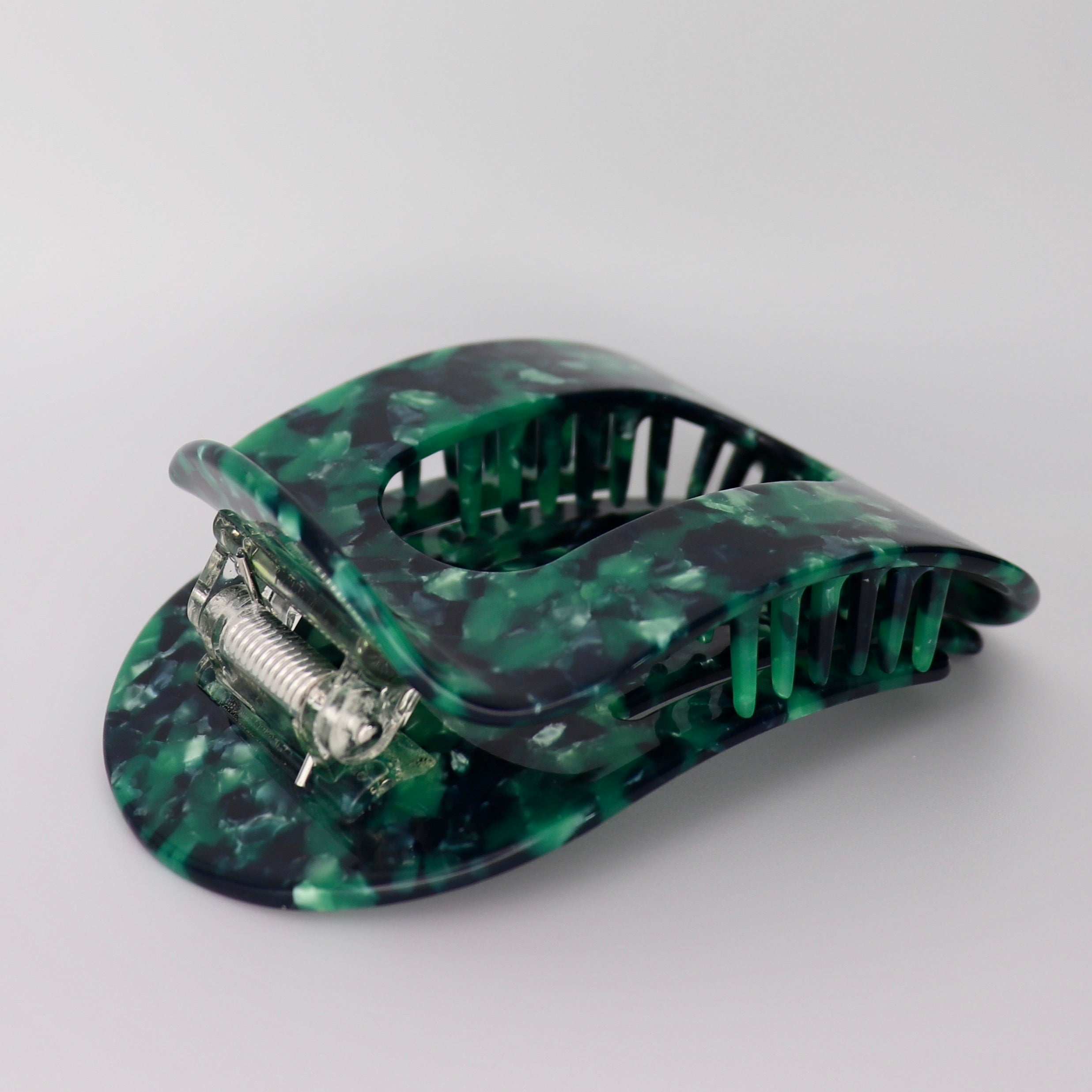 Bellagrip Flat Claw Clip in Multi Green