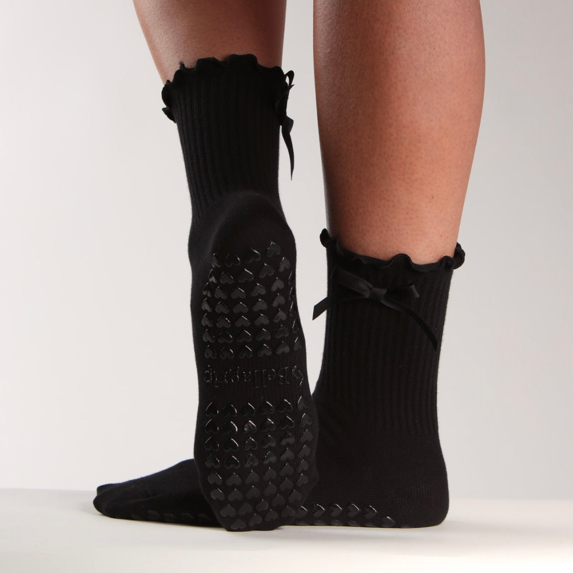 Margot Bow Sock in Black