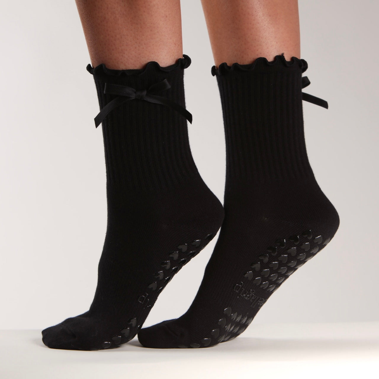 Margot Bow Sock in Black