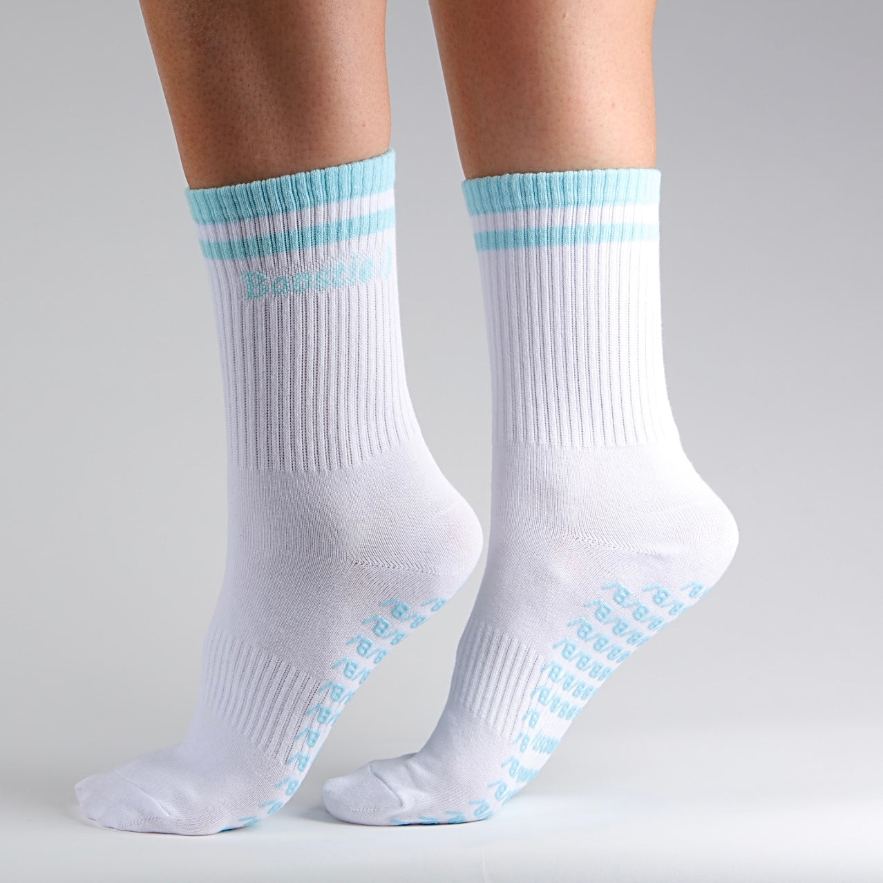 Boostie :) Sock in White & Boost Blue