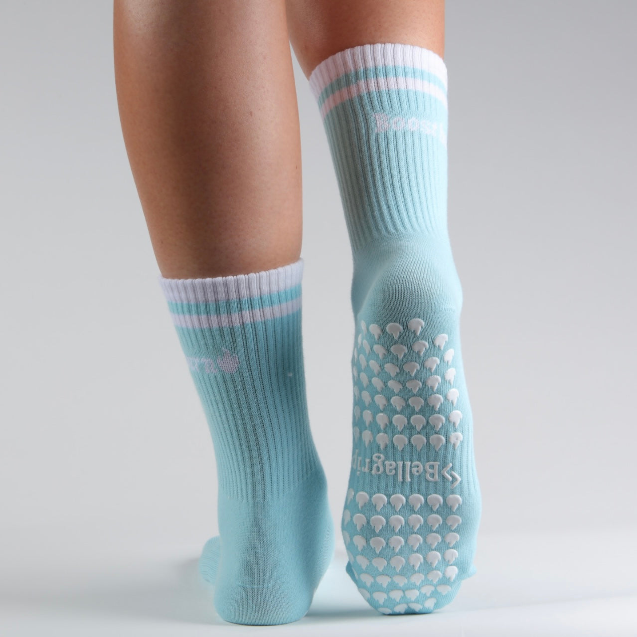 Boost Burn Sock in Boost Blue & White