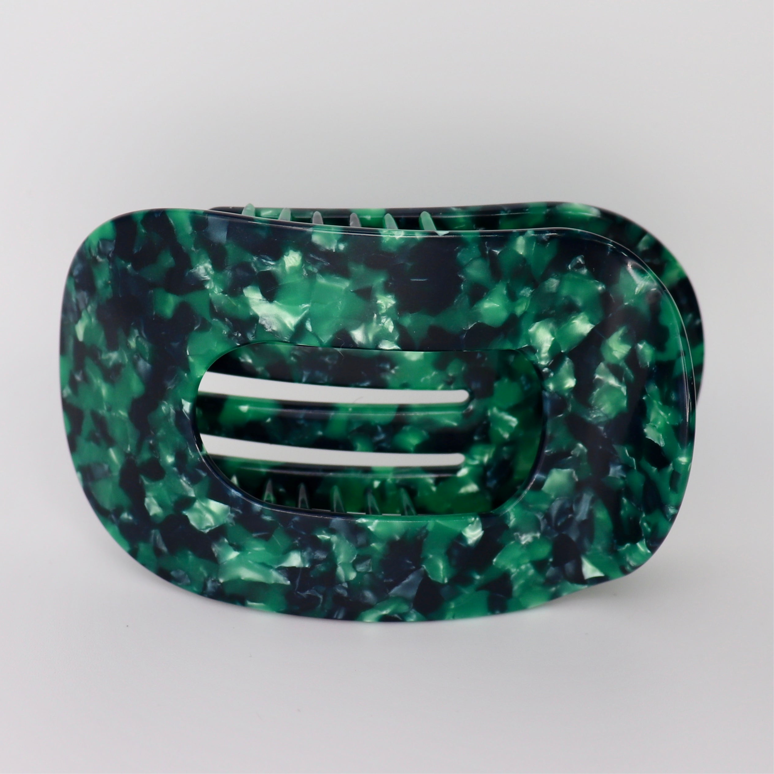 Bellagrip Flat Claw Clip in Multi Green