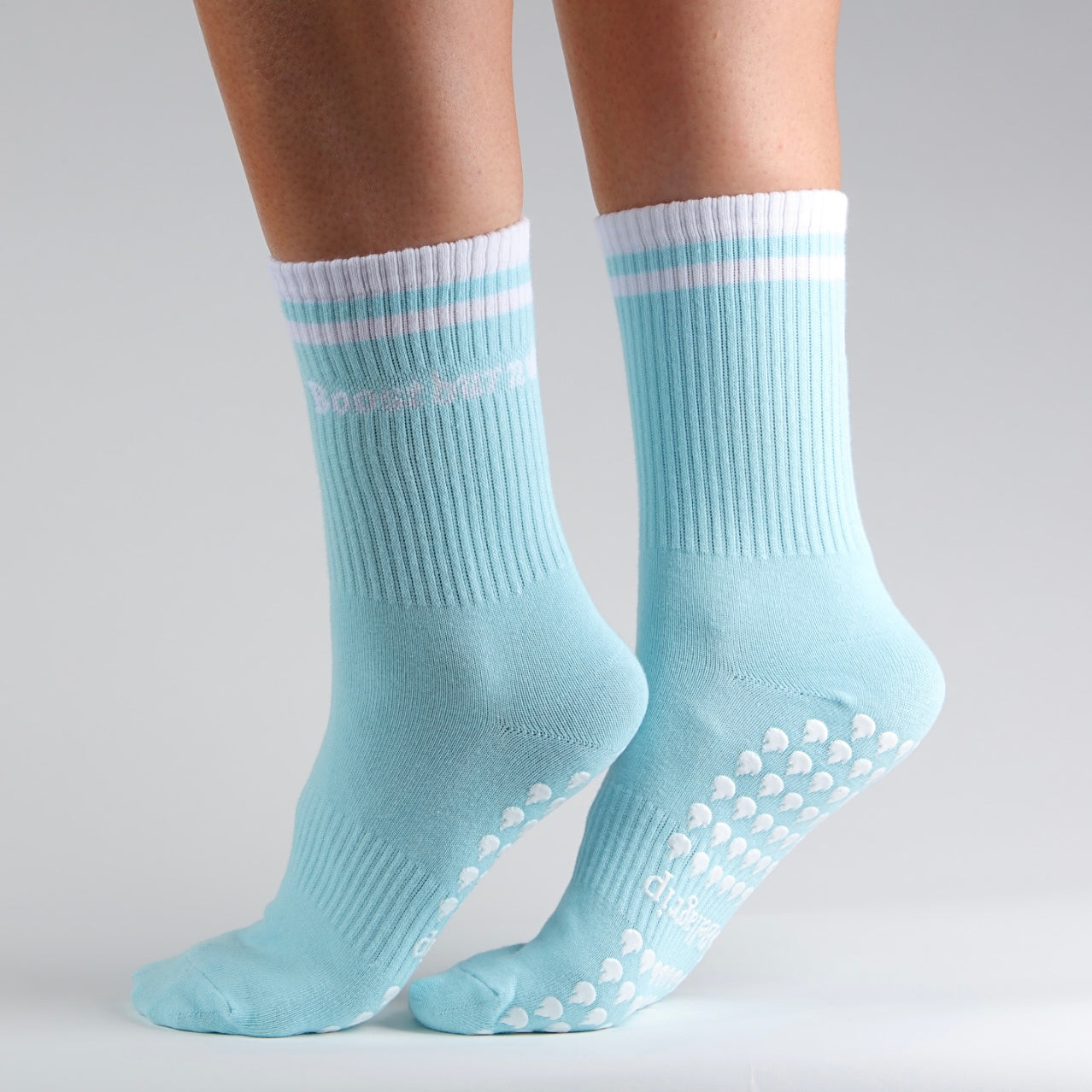 Boost Burn Sock in Boost Blue & White