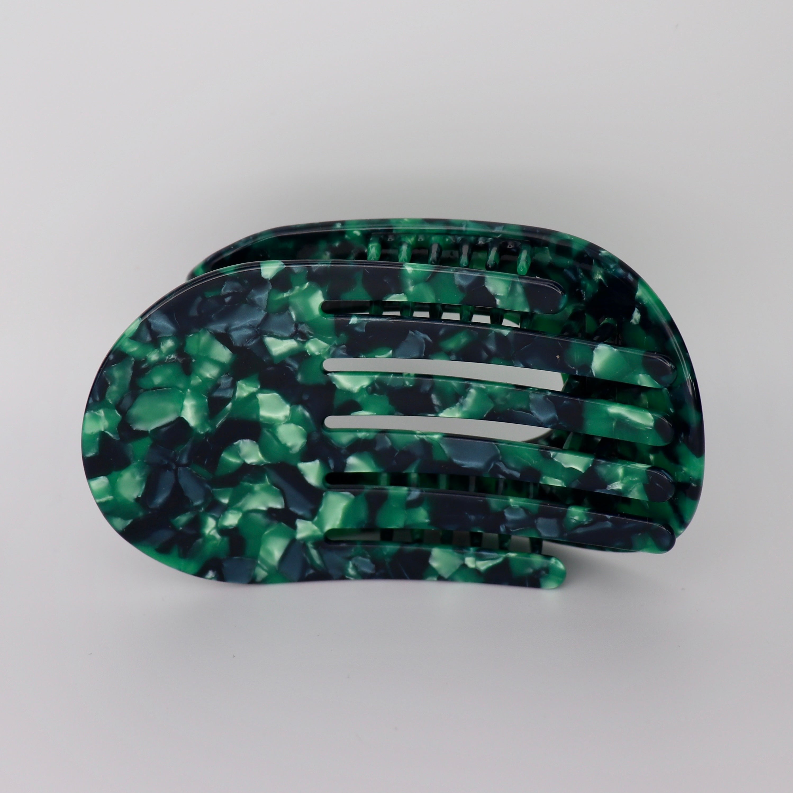 Bellagrip Flat Claw Clip in Multi Green