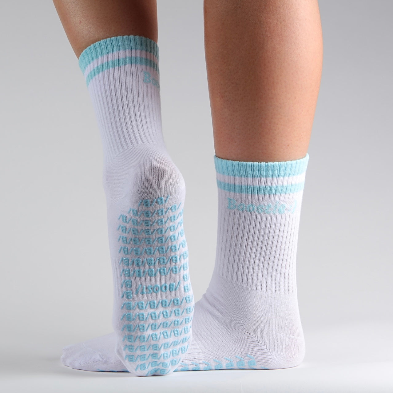 Boostie :) Sock in White & Boost Blue