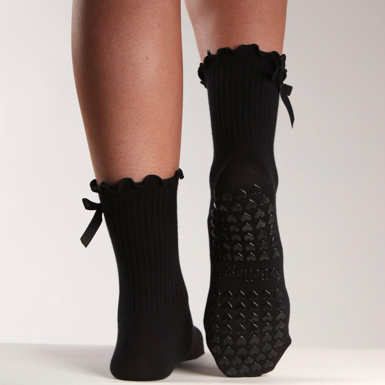 Margot Bow Sock in Black